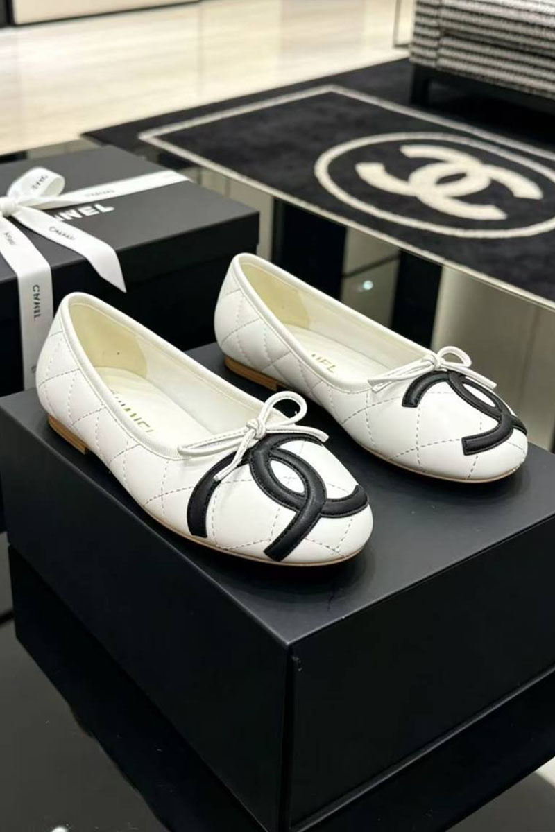 Chаnеl Женские кожаные балетки Ballerines premium