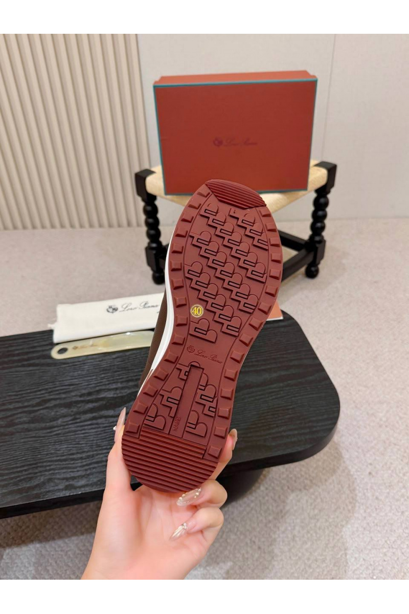 Loro Piana Кроссовки с мехом Week End Walk Evo premium