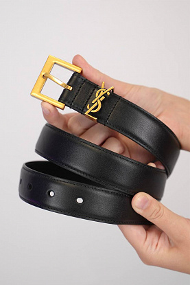 Кожаный ремень Cassandre (ширина 3 см, длина 80 / 85 см)