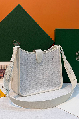 Кожаная сумка Goyard Musette PM premium 28x22x10 см