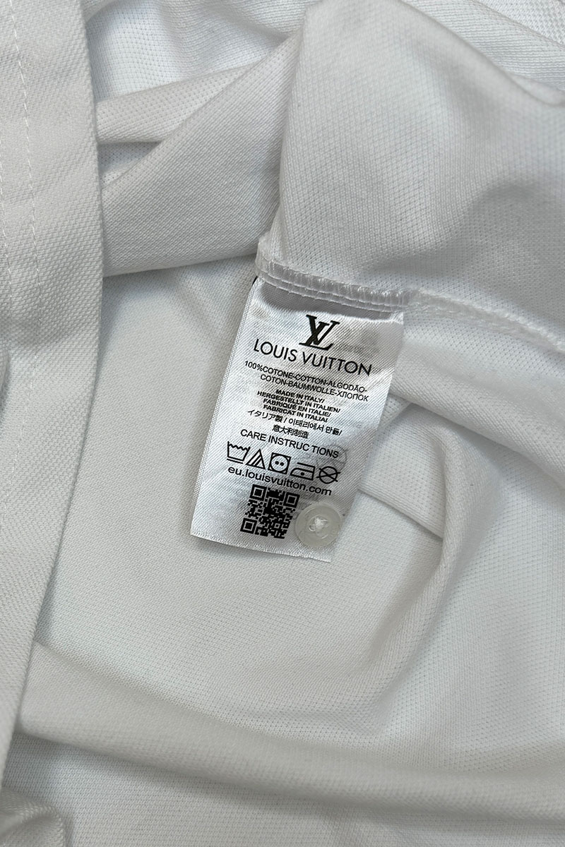 Lоuis Vuittоn Мужское поло белого цвета logo-print