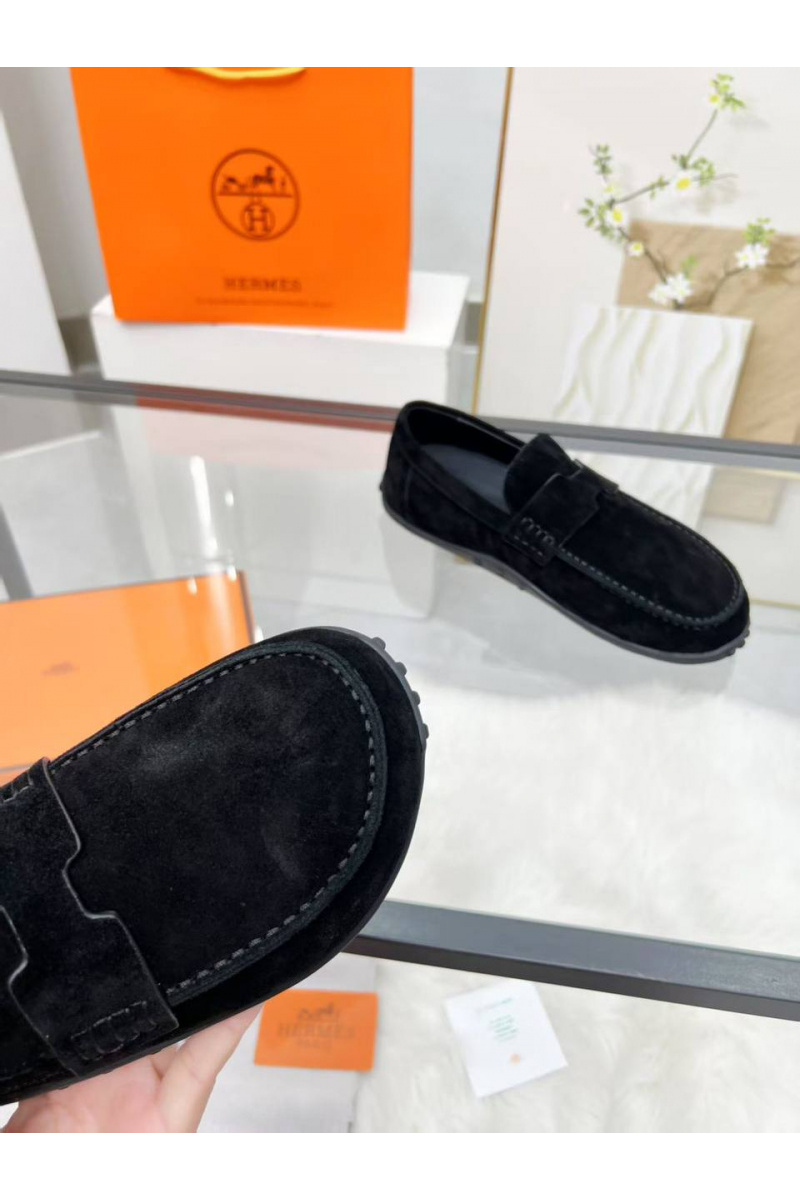 Hermes Женские замшевые лоферы 