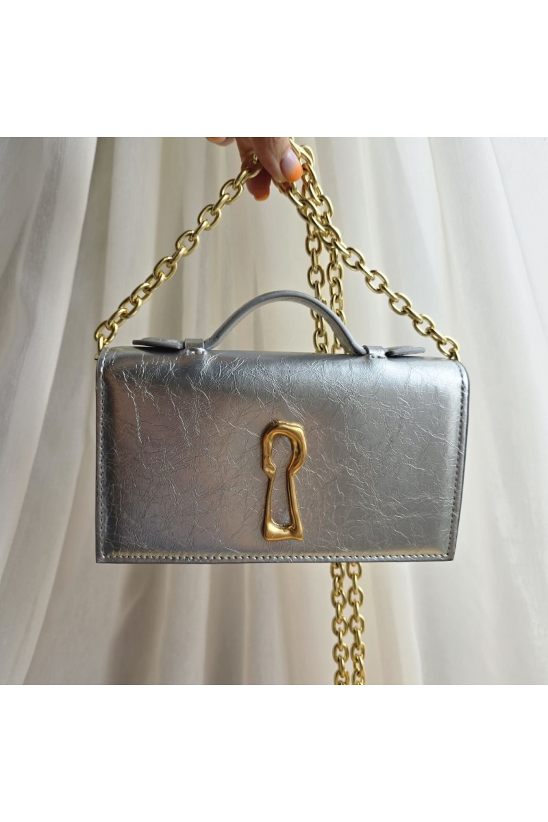 Schiaparelli Кожаная сумка клатч 19x11 см
