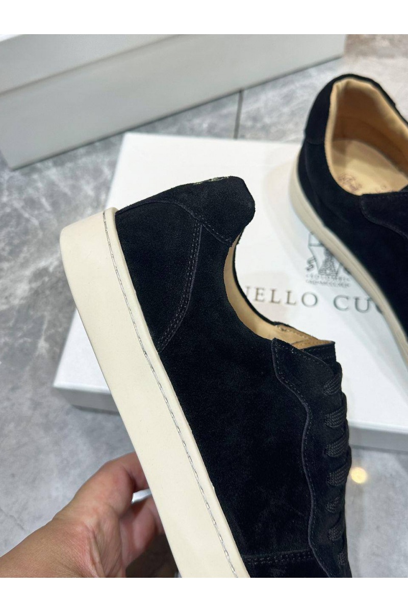 Designer Мужские замшевые кроссовки - Black