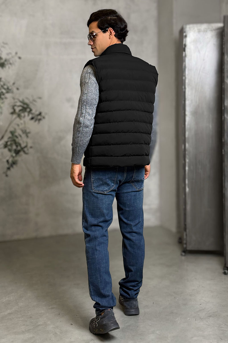 Kiton Мужской чёрный жилет 