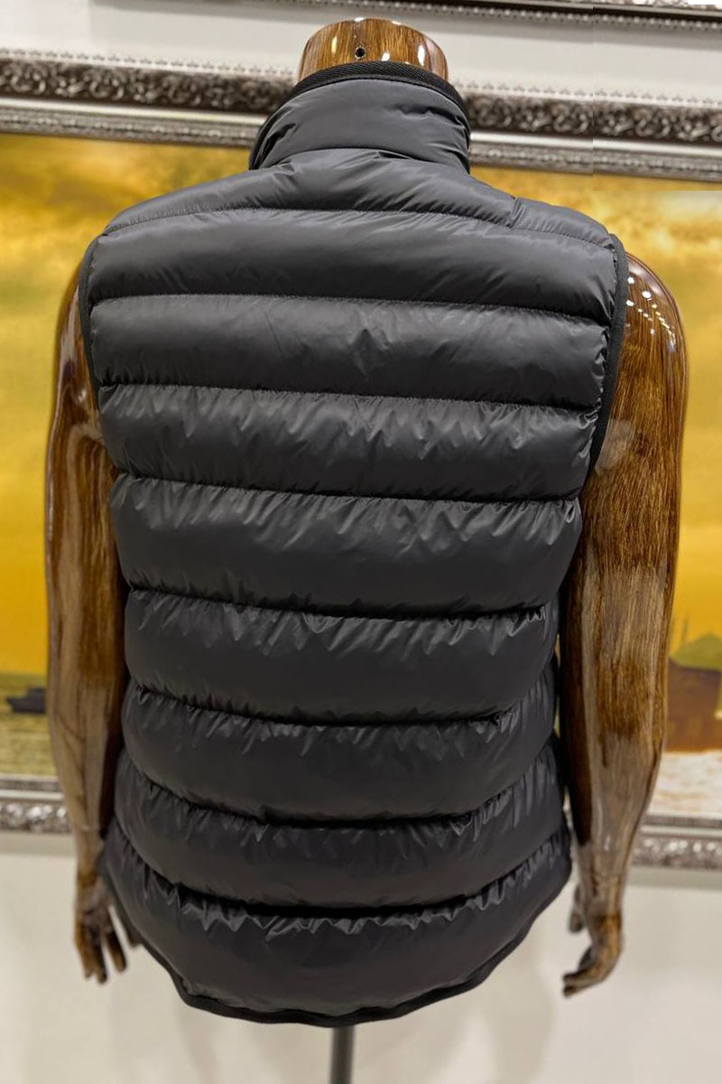 Moncler Мужской брендовый жилет чёрного цвета