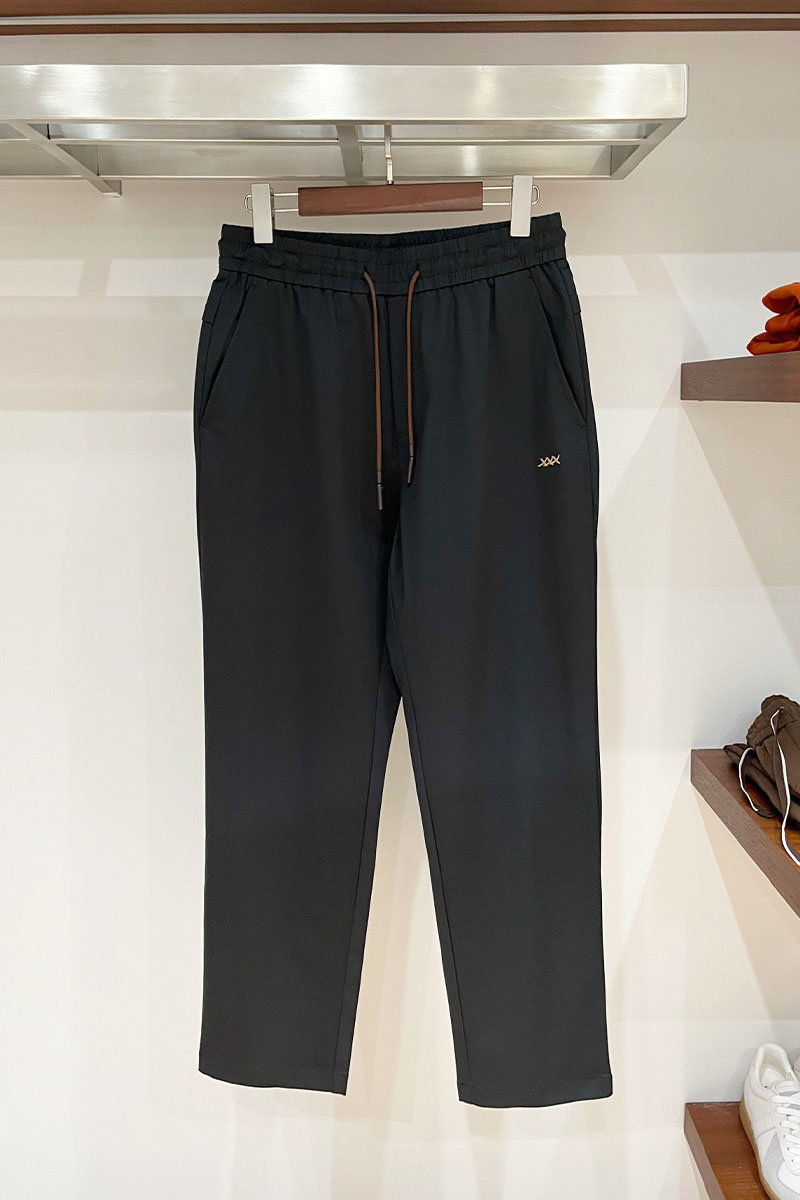 Zegna Мужской чёрный костюм premium