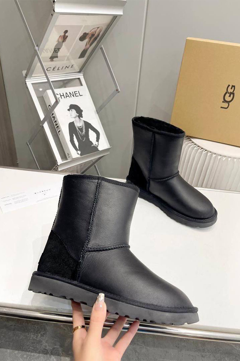 UGG Мужские чёрные ботинки Classic