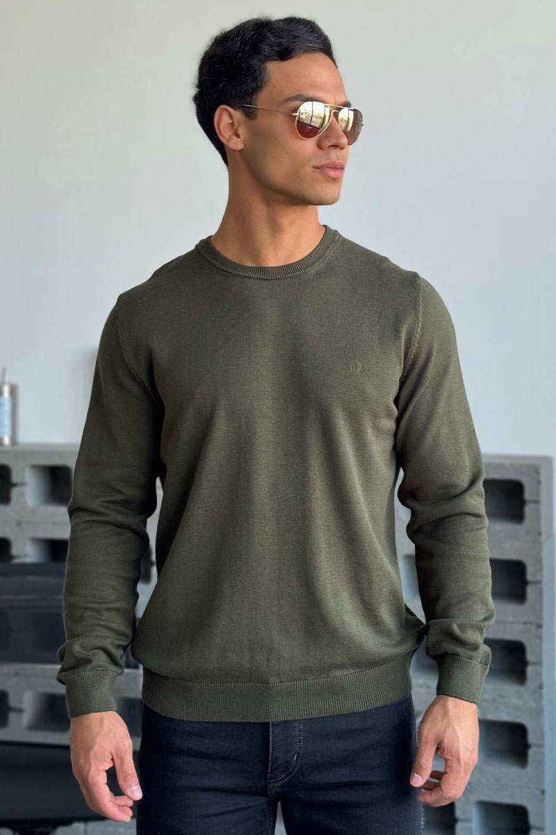 Emporio Armani EA7 Джемпер зелёного цвета 