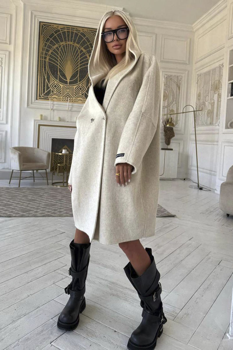 Chrome Hearts Женское пальто с капюшоном premium - Beige
