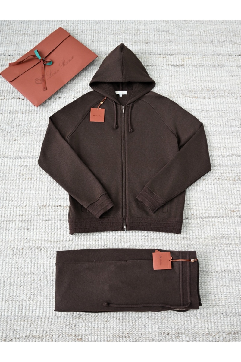 Loro Piana Коричневый спортивный костюм premium