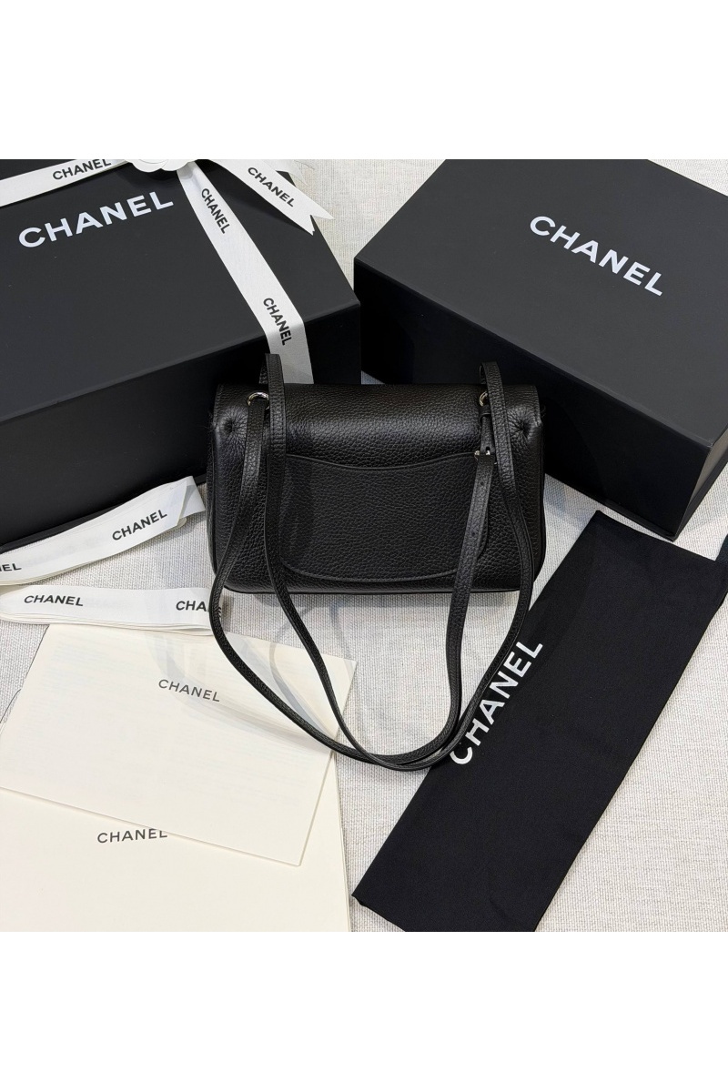 Chаnеl Кожаная сумка Flap premium 20x13x6 см