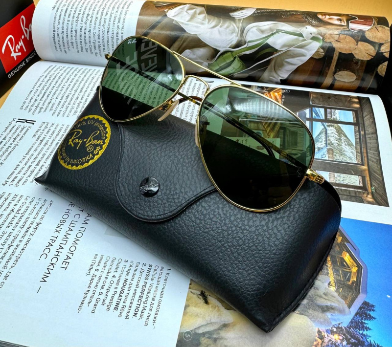 Ray Ban Солнцезащитные очки Aviator Large Metal