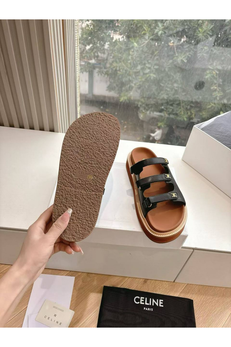 Celine Женские шлёпанцы Premium - Black