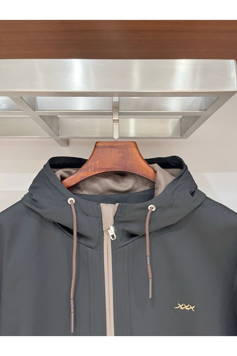 Zegna Мужской чёрный костюм premium