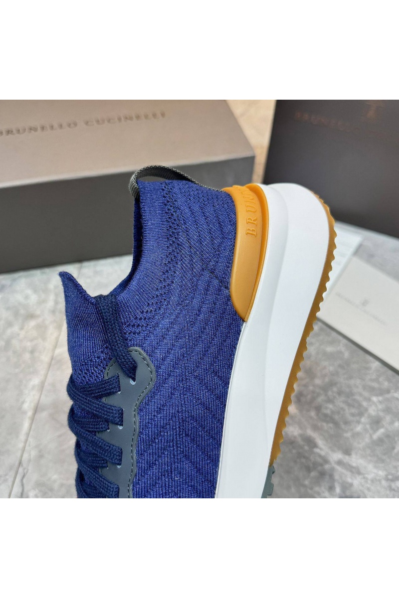 Designer Мужские кроссовки knitted - Blue