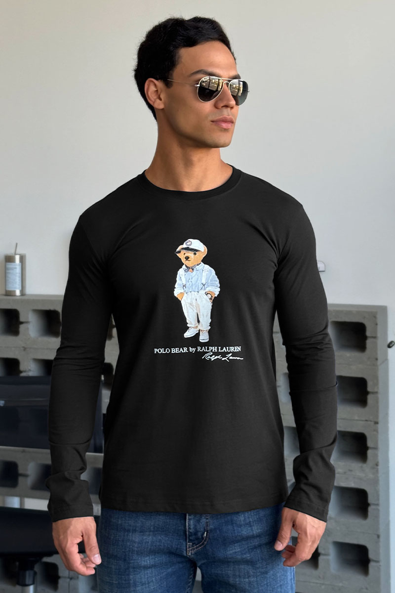 Polo Ralph Lauren Мужской лонгслив "Bear" - Black