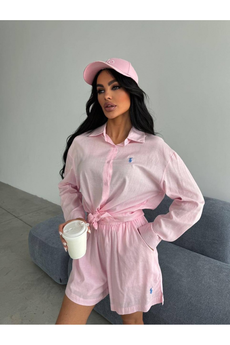Polo Ralph Lauren Женский розовый костюм premium