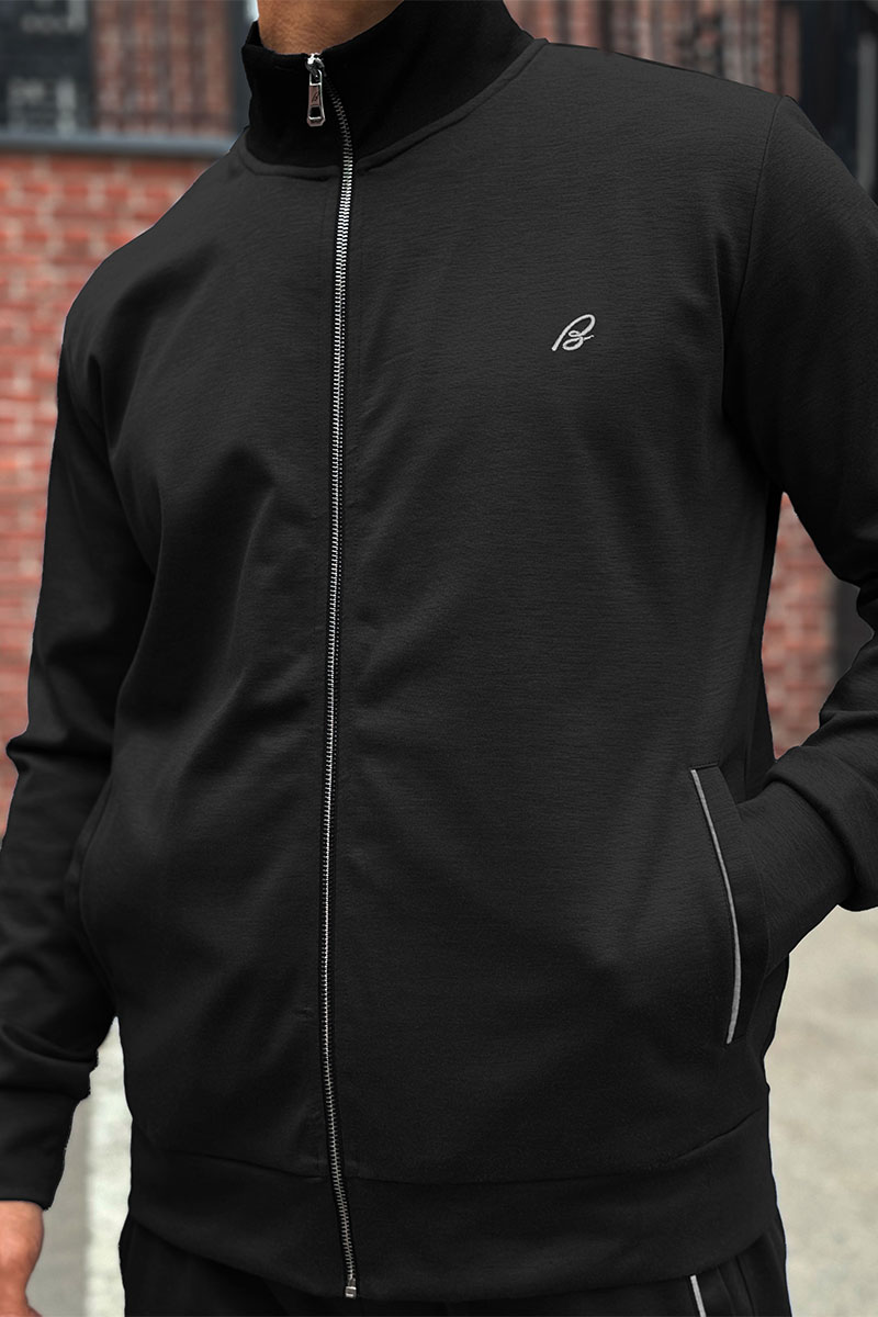 Brioni Чёрный спортивный костюм B-еmbroidery 