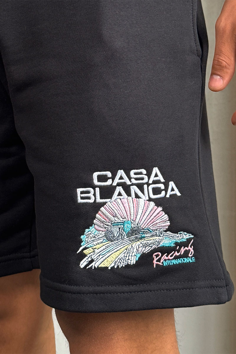 Casablanca Чёрные шорты Racing Shell