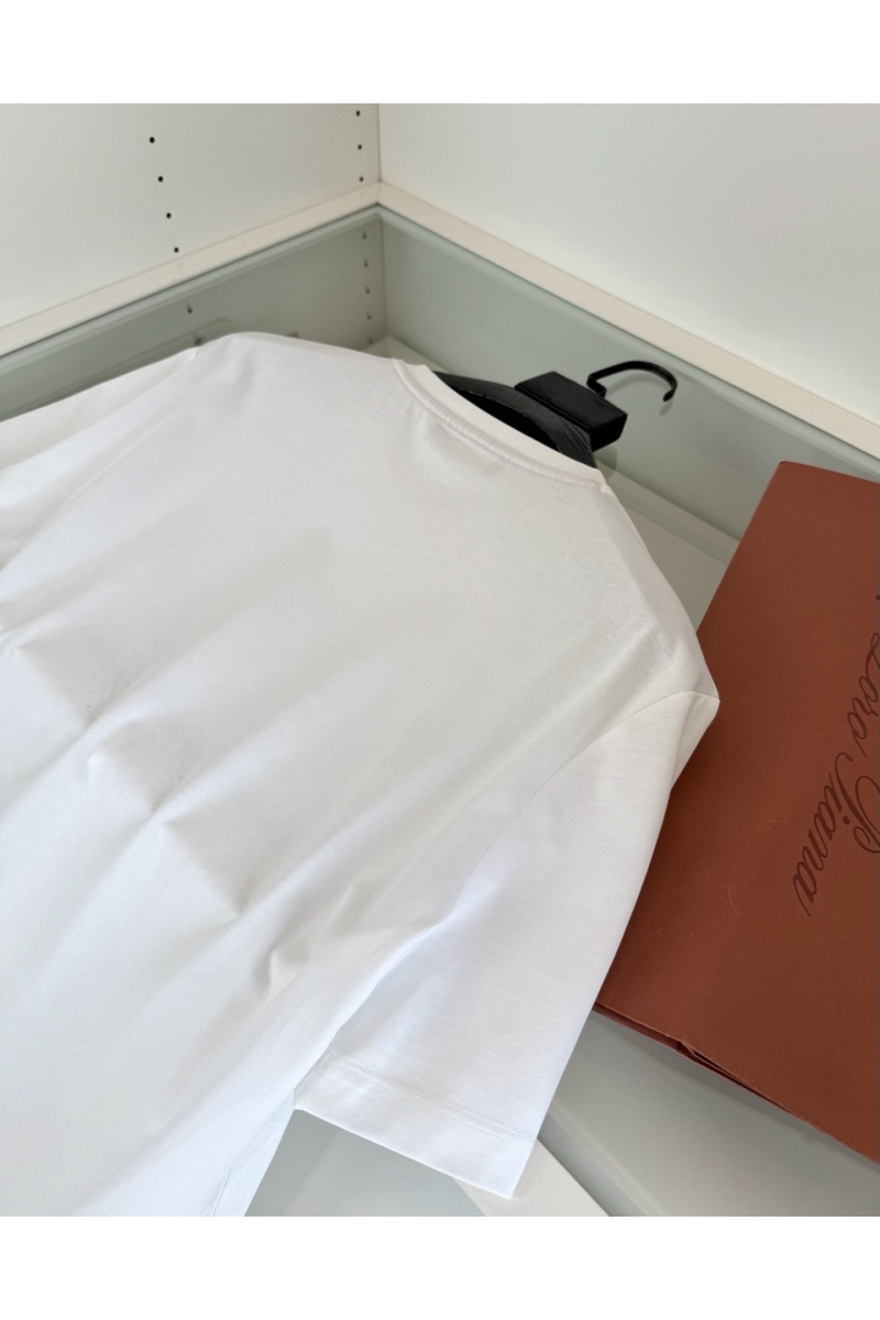 Loro Piana Мужская белая футболка premium