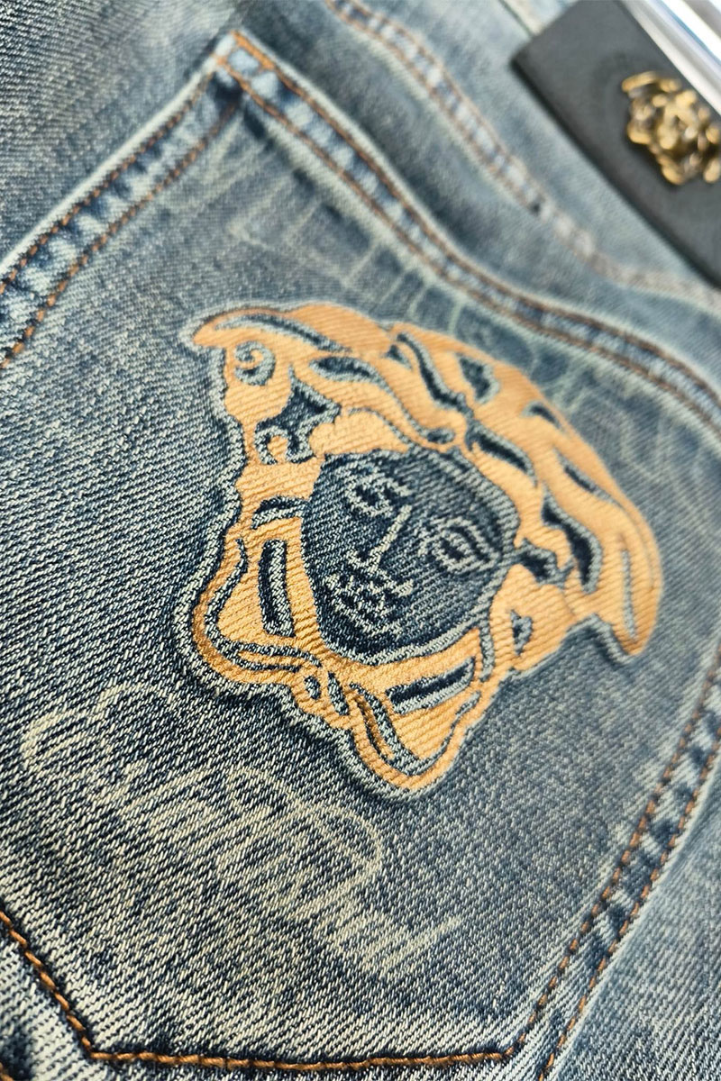 Versace Мужские синие джинсы Premium