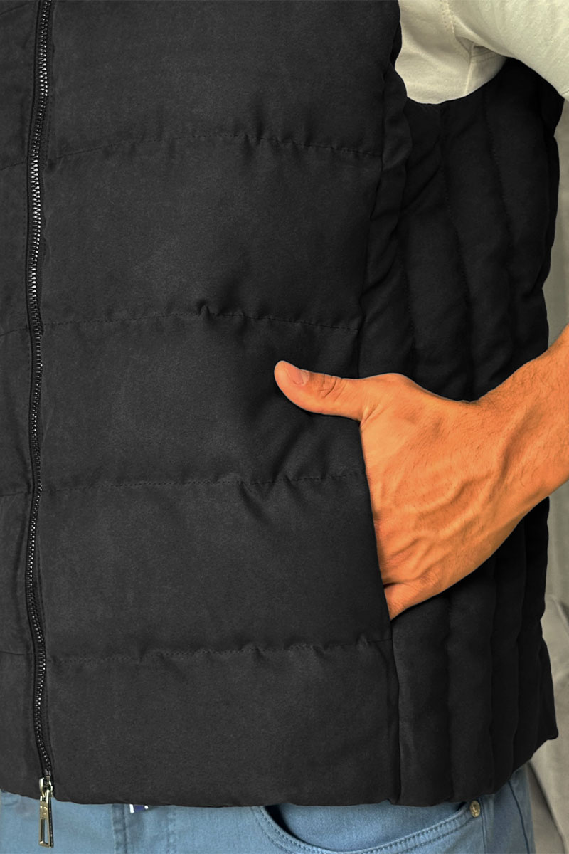 Loro Piana Мужской чёрный жилет 