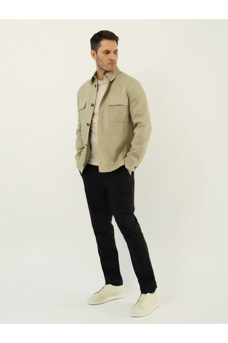 Loro Piana Мужские чёрные брюки premium