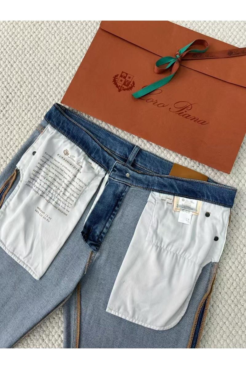 Loro Piana Мужские синие джинсы Premium