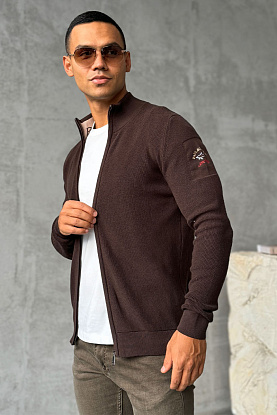 Мужская кофта zip-up - Brown