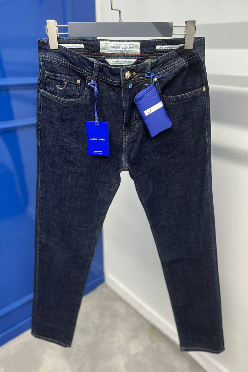 Jacob Cohen Мужские джинсы тёмно-синего цвета straight