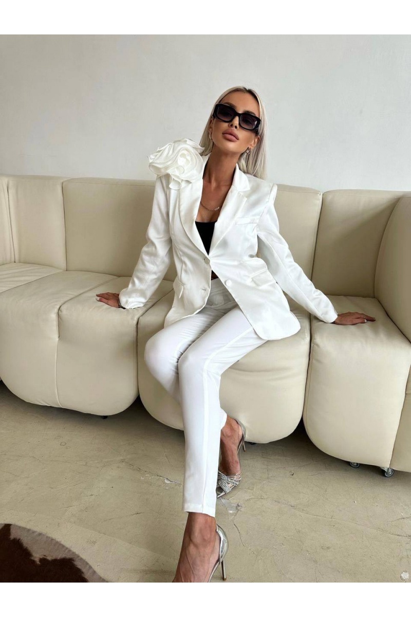 Balmain Белые женские брюки 