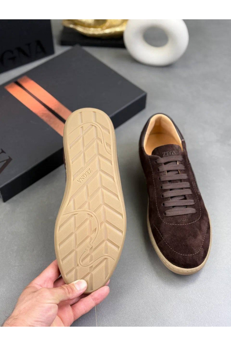 Zegna Мужские замшевые кроссовки "232"