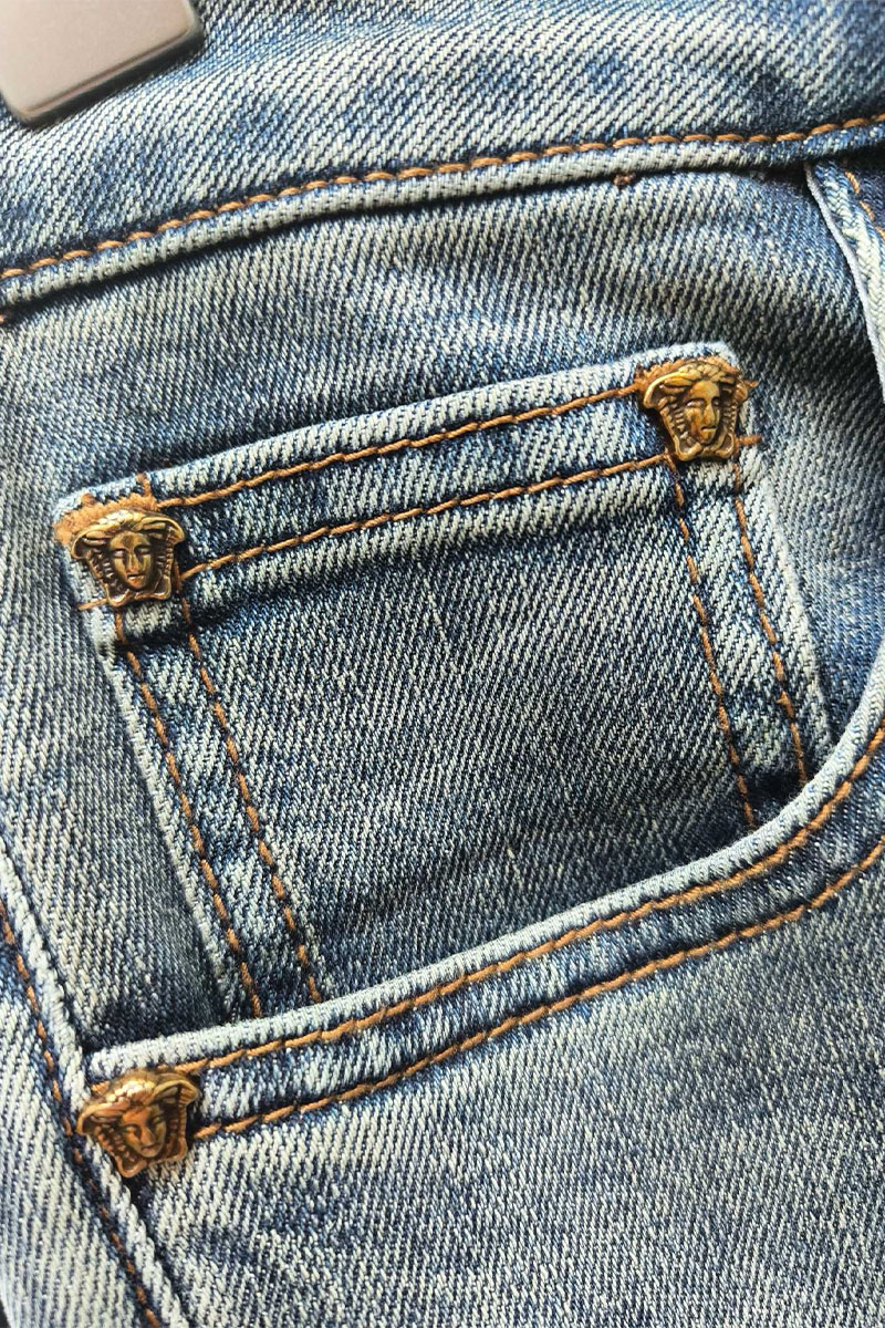 Versace Мужские синие джинсы Premium