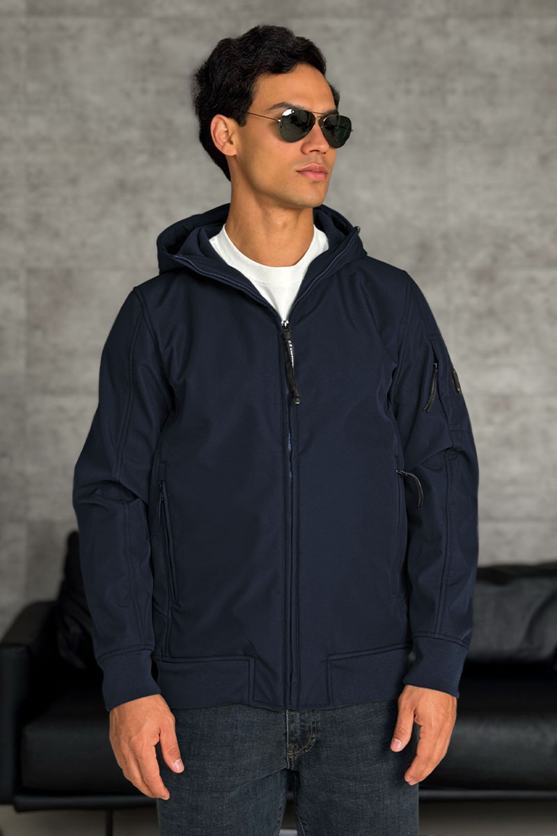 C.P. Company Синяя ветровка Pro-Tek lens detail 