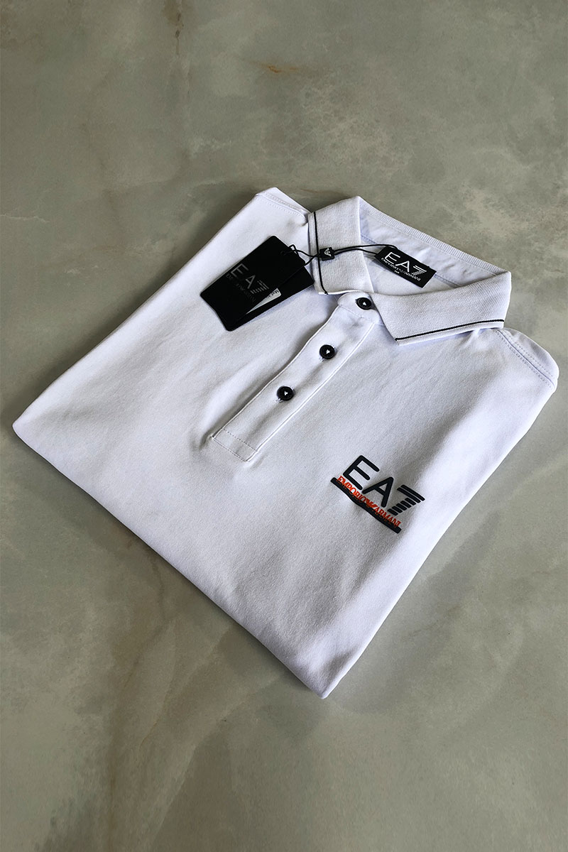 Emporio Armani EA7 Мужское белое поло
