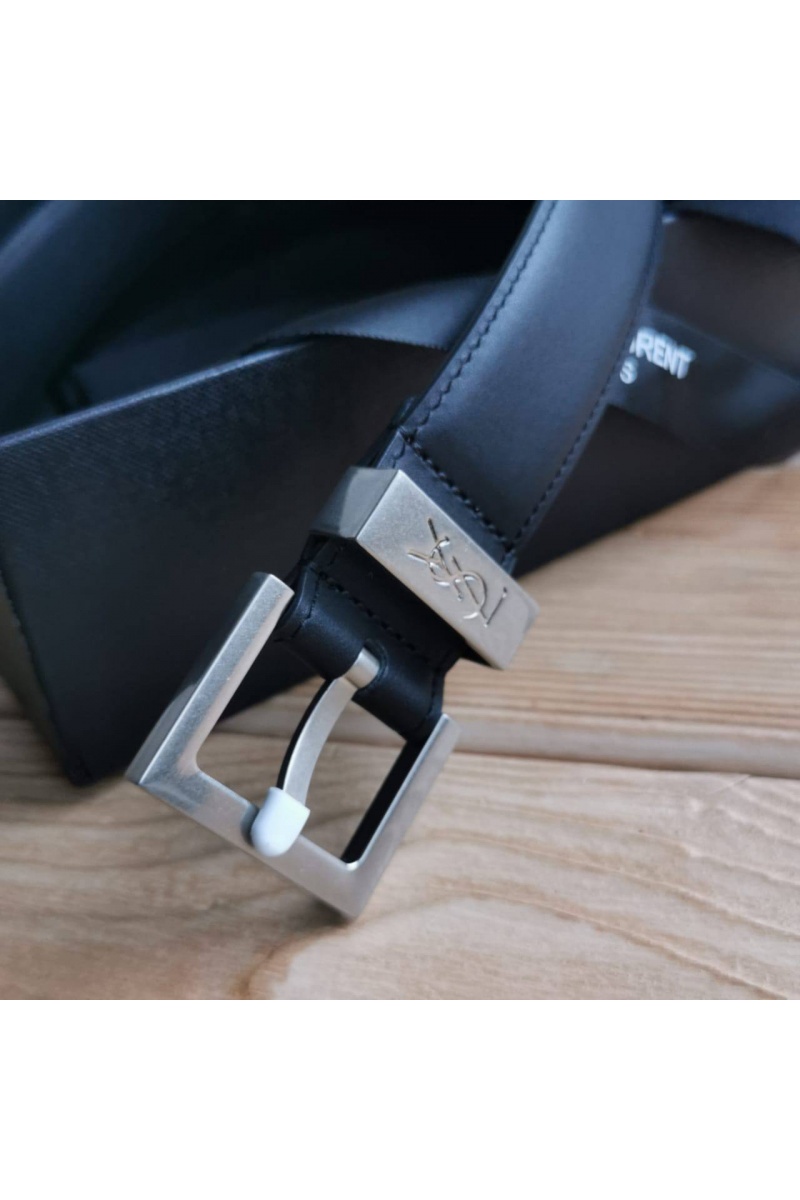 Yves Saint Laurent Кожаный ремень - ширина 3 см, длина 80 / 85 см (2 расцветки)