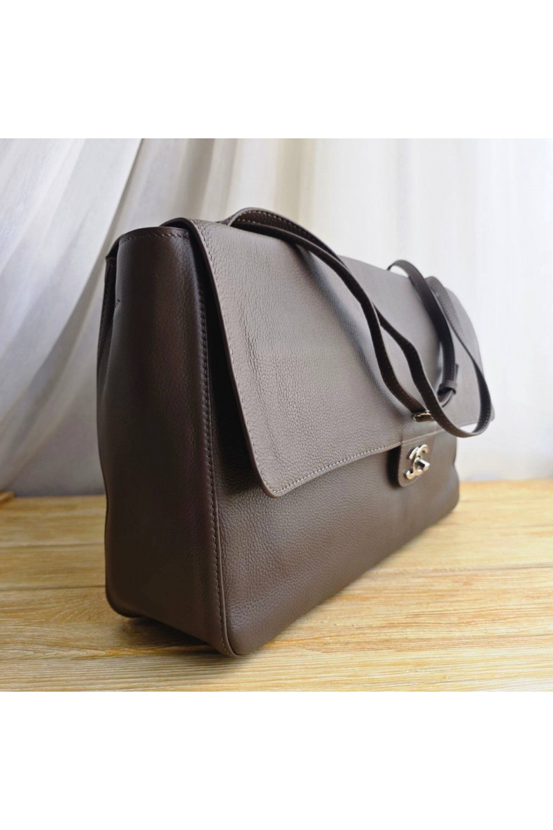 Chаnеl Кожаная сумка Maxi Flap 38x23 см