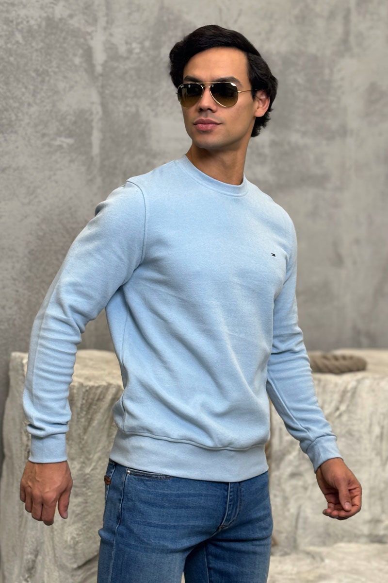 Tommy Hilfiger Мужской свитшот голубого цвета 