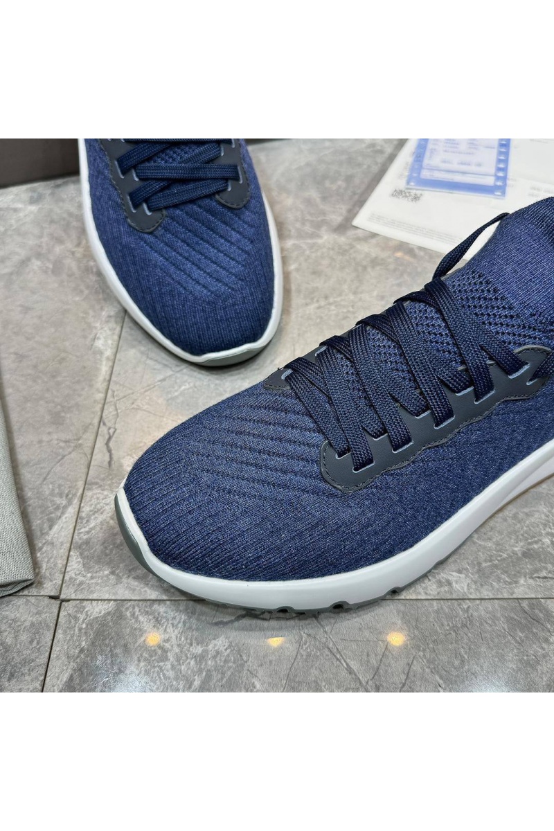 Designer Мужские кроссовки knitted - Dark Blue