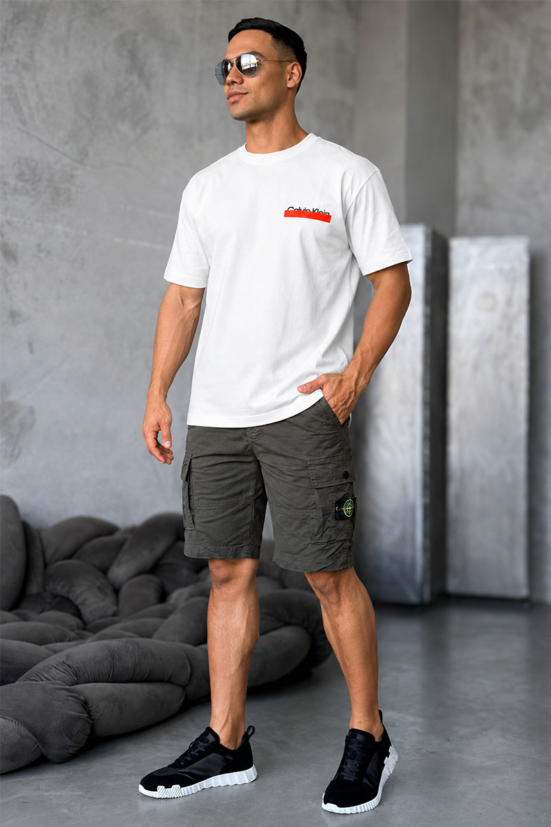Heron Preston Белая оверсайз футболка Heron Preston Collaboration