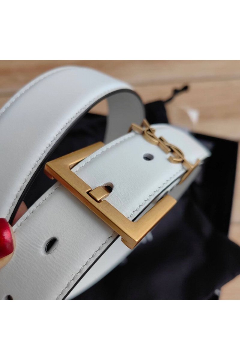 Yves Saint Laurent Кожаный ремень (ширина 3 см)