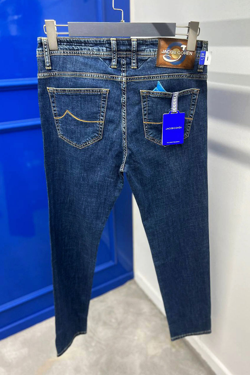 Jacob Cohen Мужские джинсы синего цвета straight