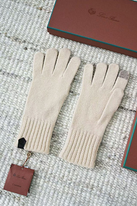 Кашемировые перчатки premium - Beige