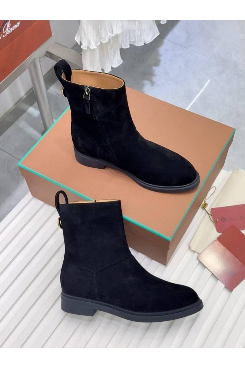 Loro Piana Женские замшевые сапоги premium