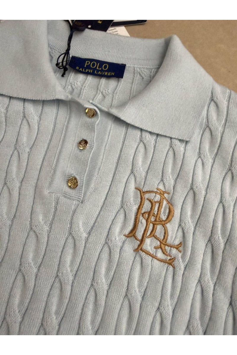 Polo Ralph Lauren Женское поло logo-embroidered premium - Blue