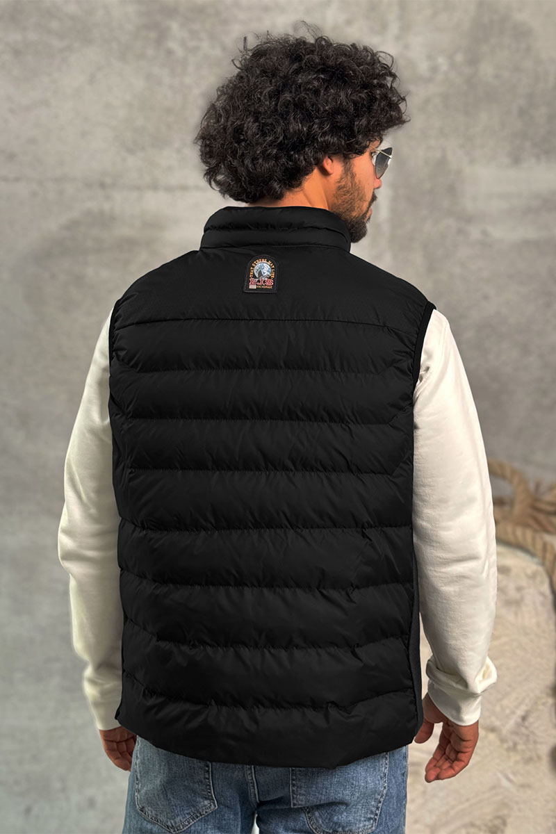 Designer Clothing Мужской чёрный жилет Parajumpers