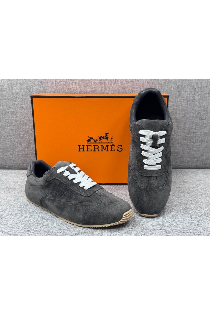 Hermes Мужские замшевые кроссовки Master