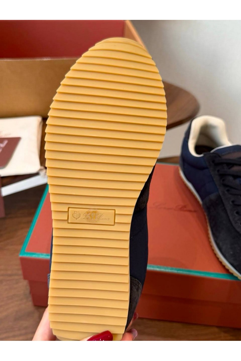 Loro Piana Женские замшевые кроссовки Fast Walk premium