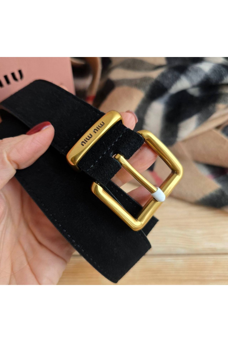 MIU MIU Замшевый ремень 